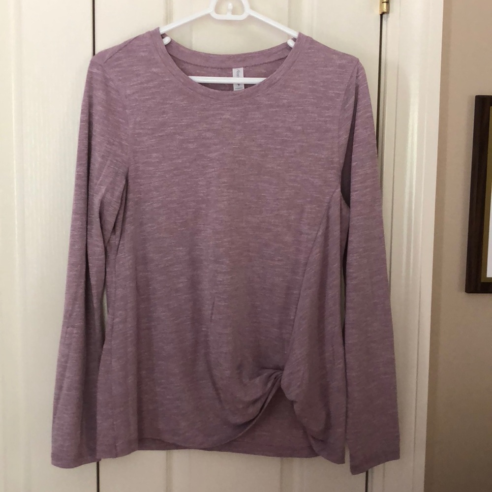 Ideology Purple Long Sleeve Tee Small